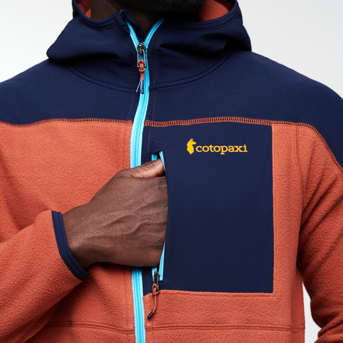 Abrazo Hooded Full Zip Fleece Jacket Men's - Image 6