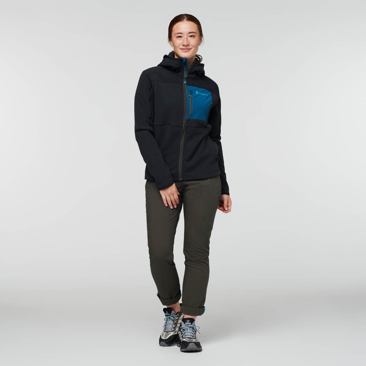 Abrazo Fleece Hooded Full Zip Jacket Women's - Image 3