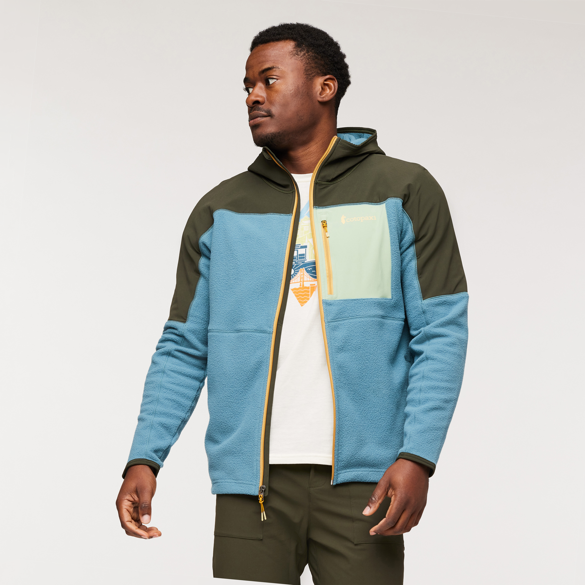 Abrazo Hooded Full Zip Fleece Jacket Men's - Image 17