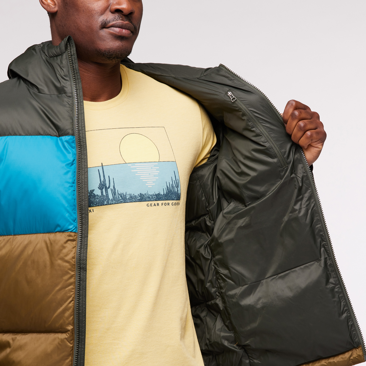Solazo Down Hooded Jacket Men's - Image 30