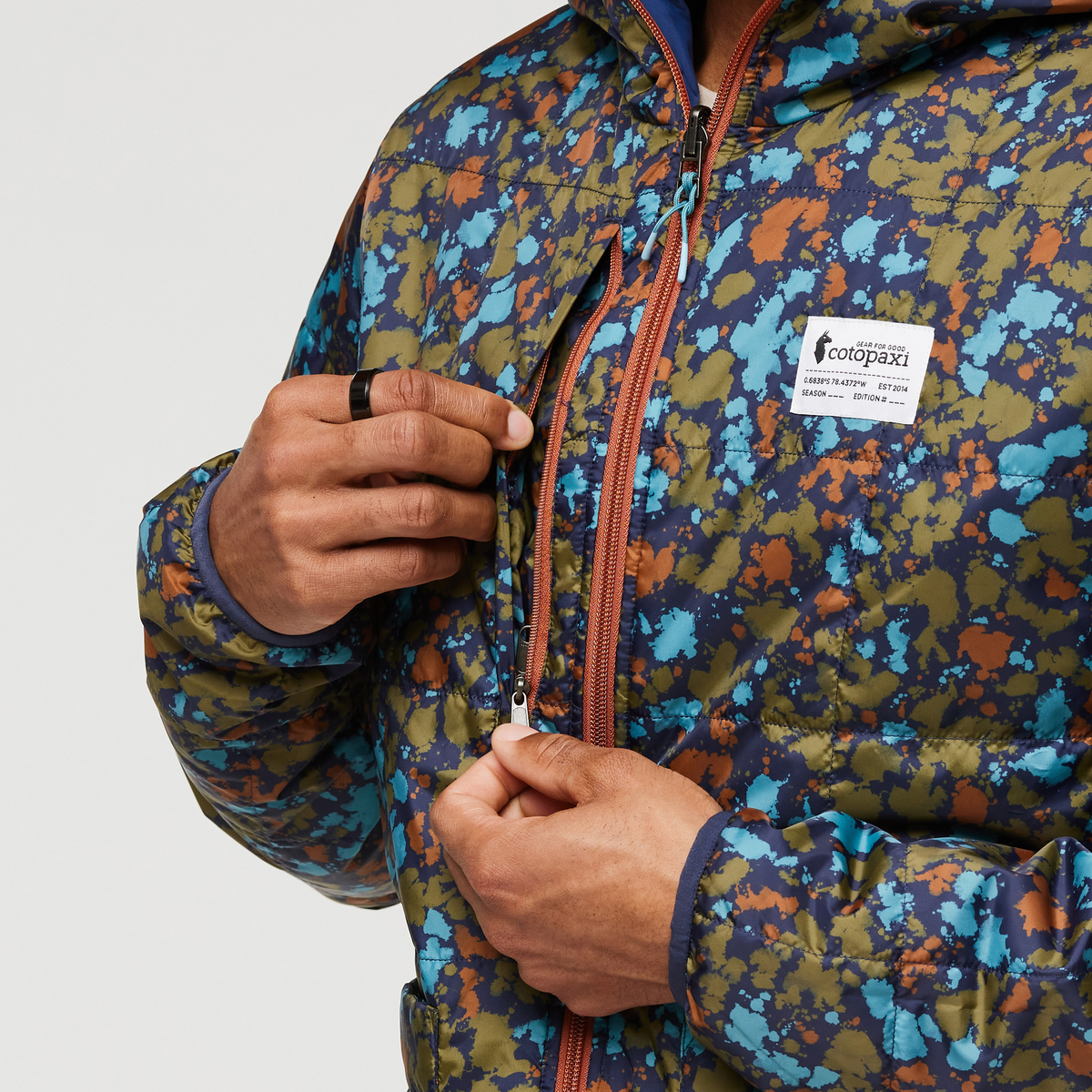 Teca Cálido Hooded Jacket Print Men's - Image 6