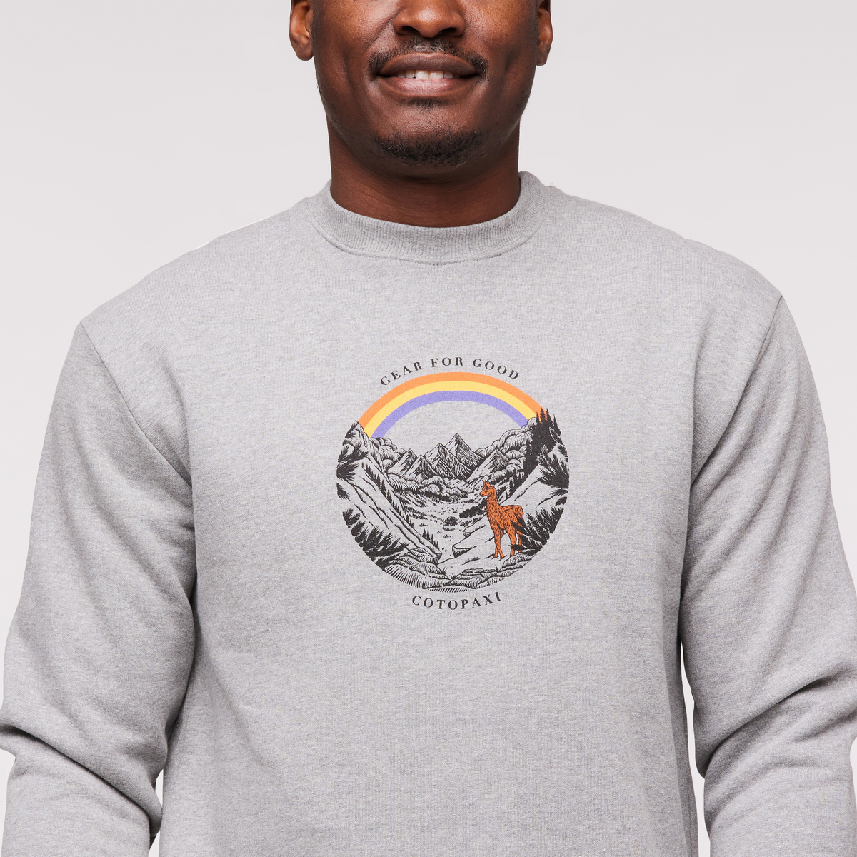 Traveling Llama Crew Sweatshirt Men's - Image 5