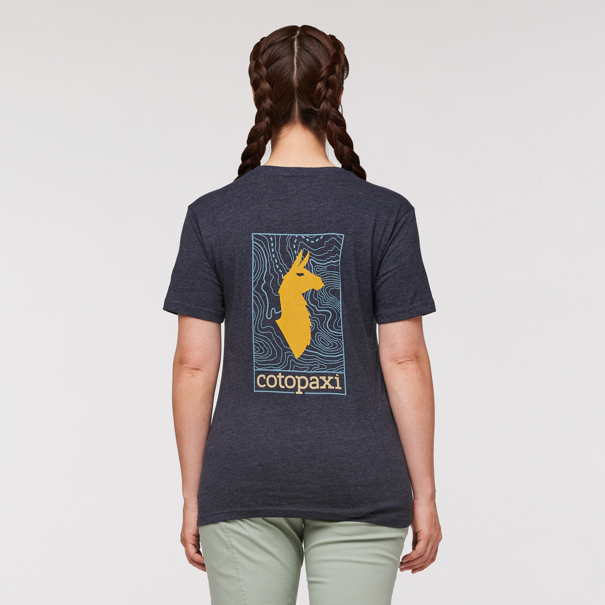 Llama Map T Shirt Women's - Image 2