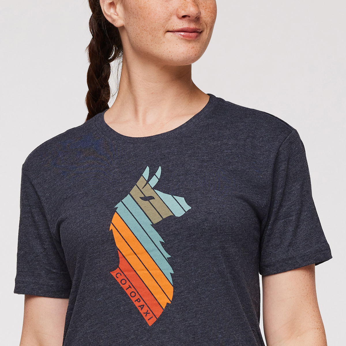 Llama Stripes T Shirt Women's - Image 21