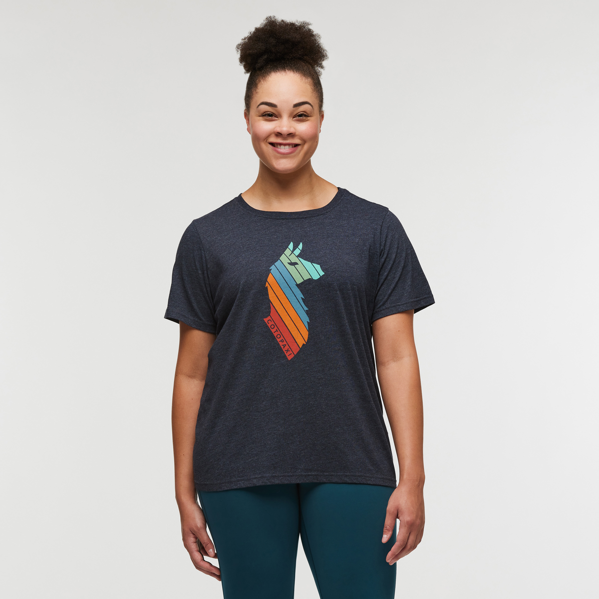 Llama Stripes T Shirt Women's
