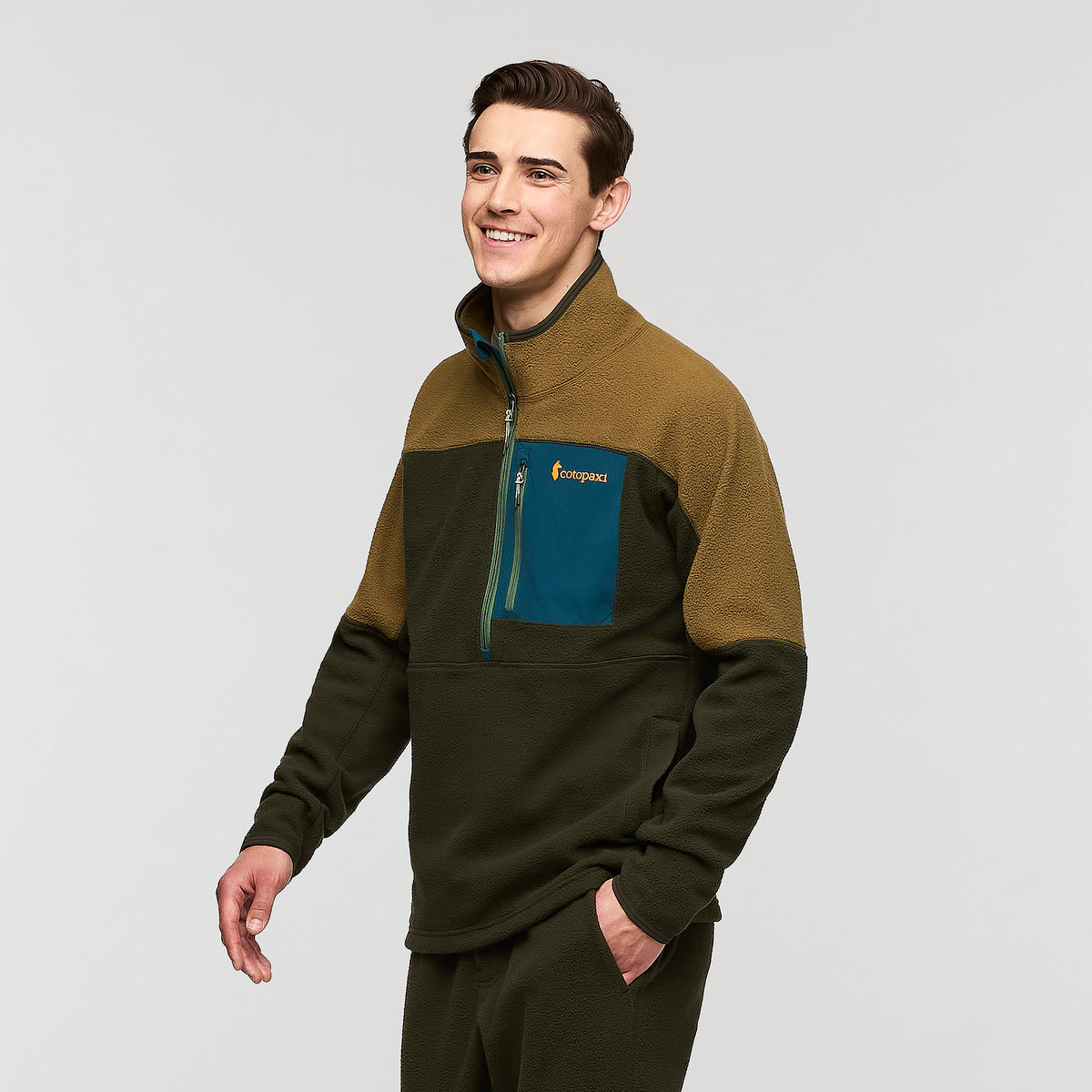 Abrazo Fleece Half Zip Jacket Men's - Image 11