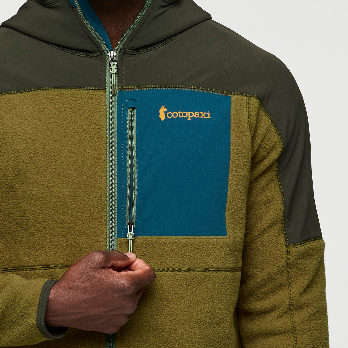 Abrazo Hooded Full Zip Fleece Jacket Men's - Image 6
