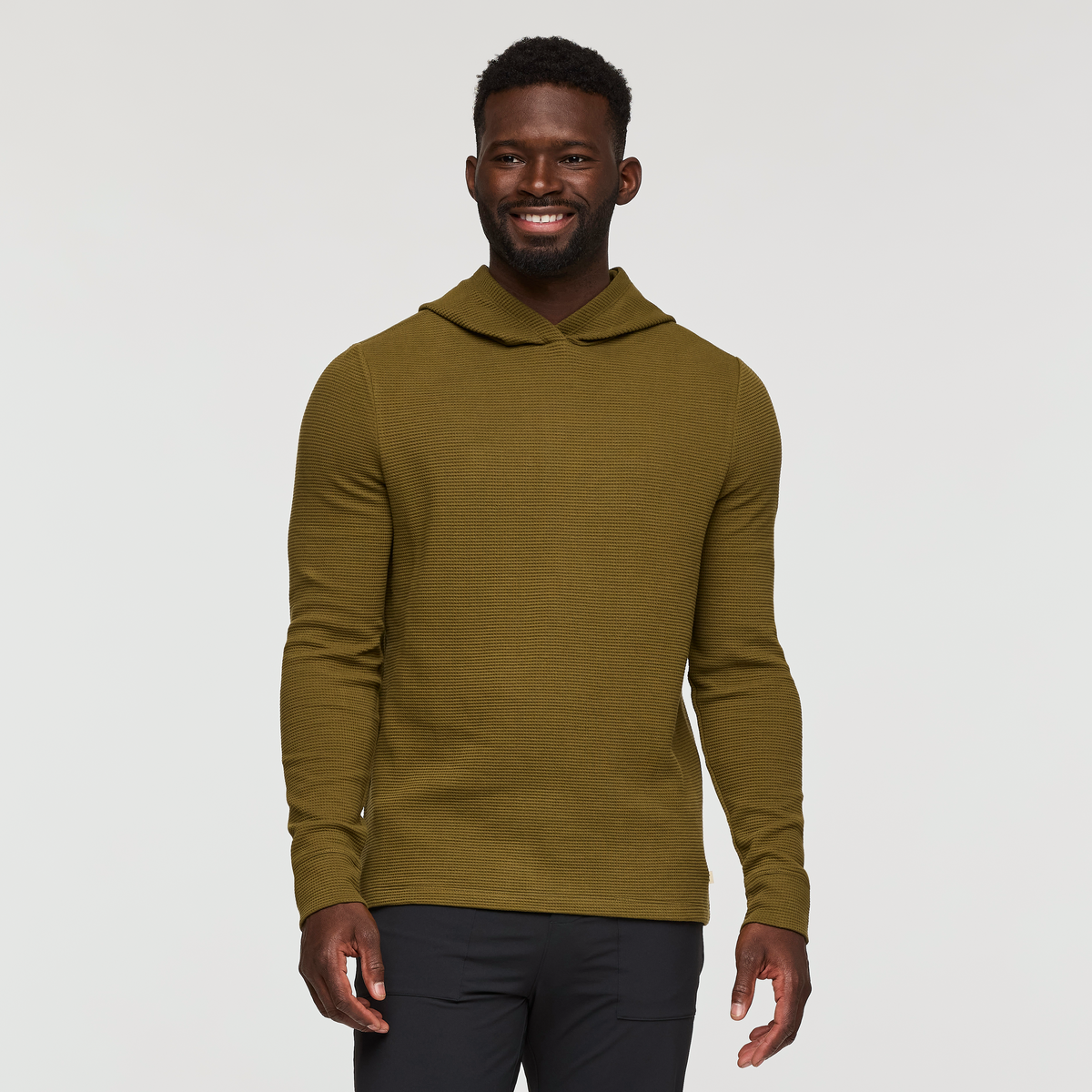 Atajo Long Sleeve Waffle Hoodie Men's