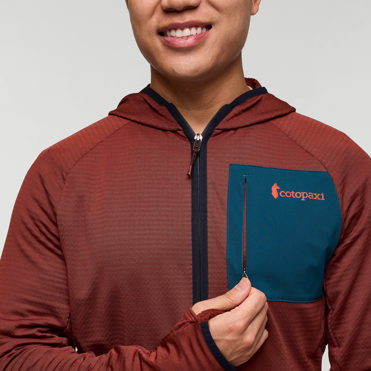 Otero Fleece Full Zip Hooded Jacket Men's - Image 6