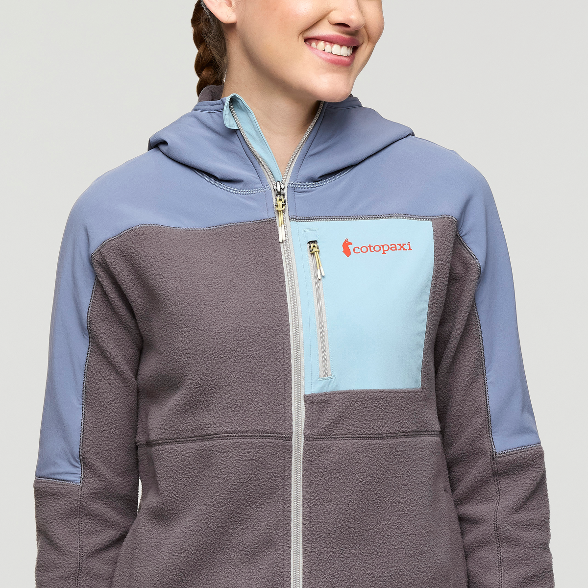 Abrazo Fleece Hooded Full Zip Jacket Women's - Image 41
