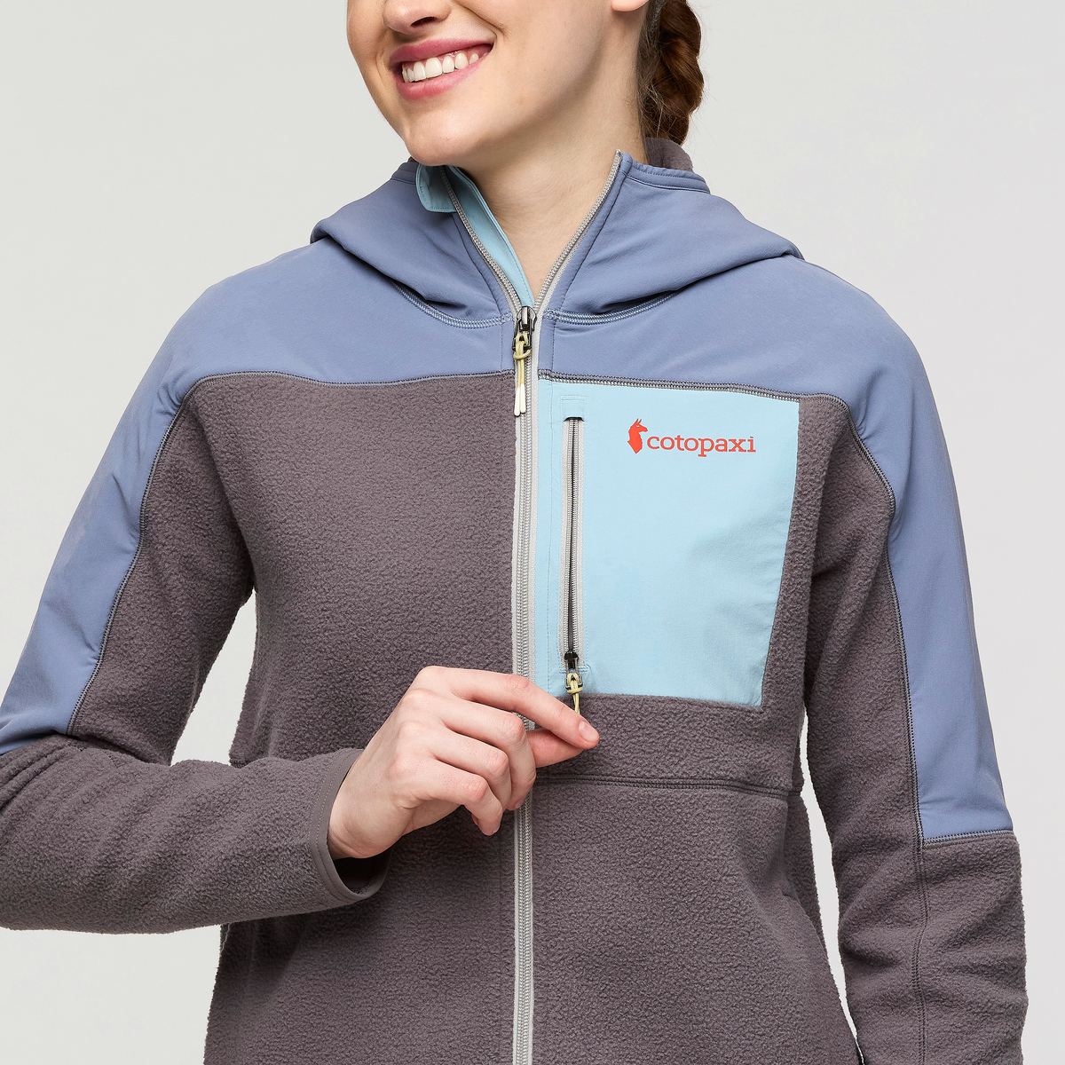 Abrazo Fleece Hooded Full Zip Jacket Women's - Image 40