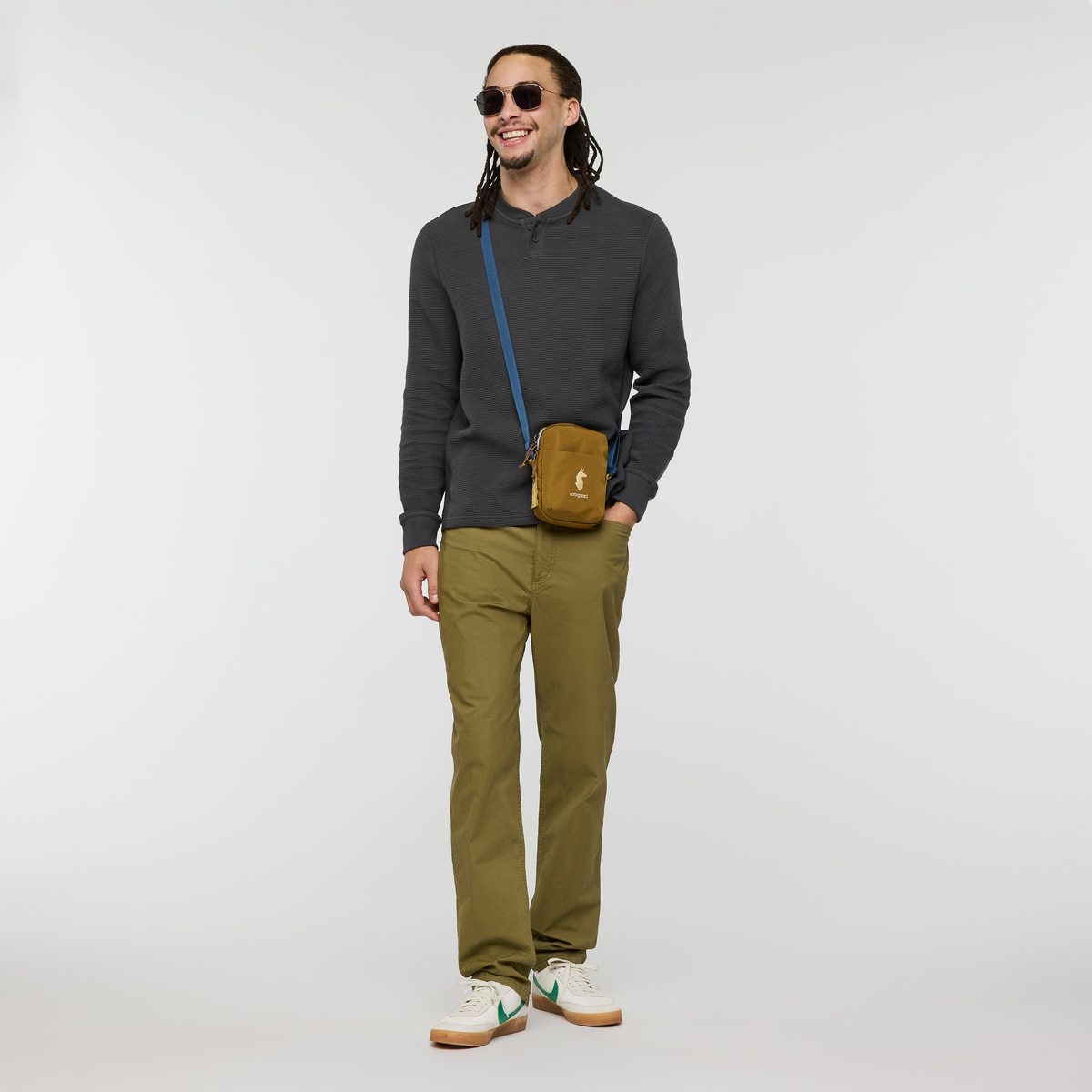 Atajo Long Sleeve Waffle Henley Men's - Image 9