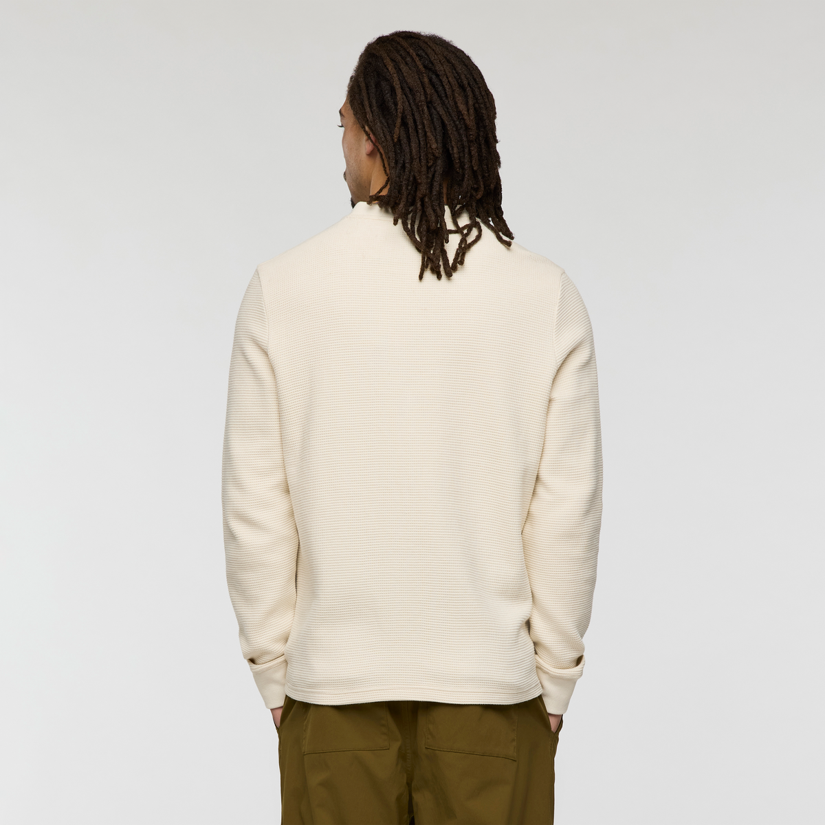 Atajo Long Sleeve Waffle Henley Men's - Image 4