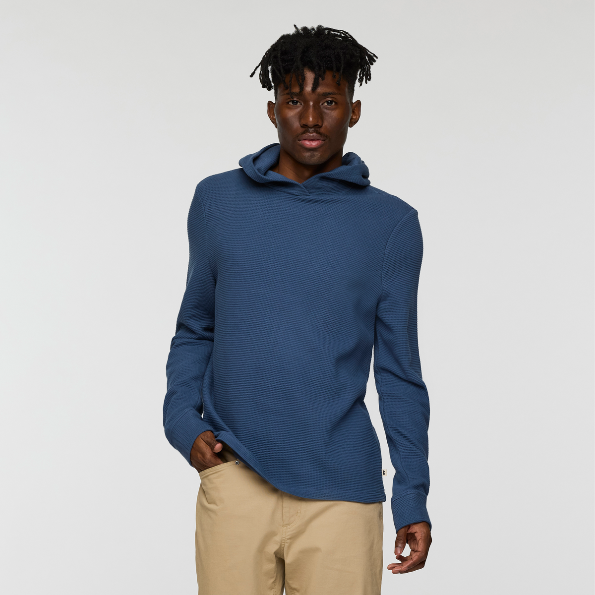 Atajo Long Sleeve Waffle Hoodie Men's - Image 9