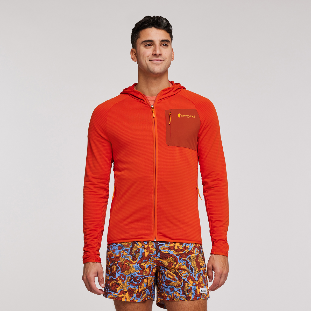 Otero Fleece Full Zip Hooded Jacket Men's