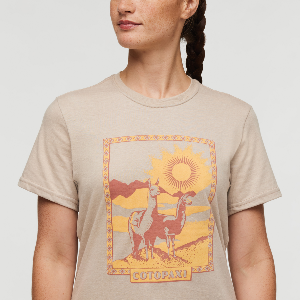 Llama Greetings T Shirt Women's - Image 5
