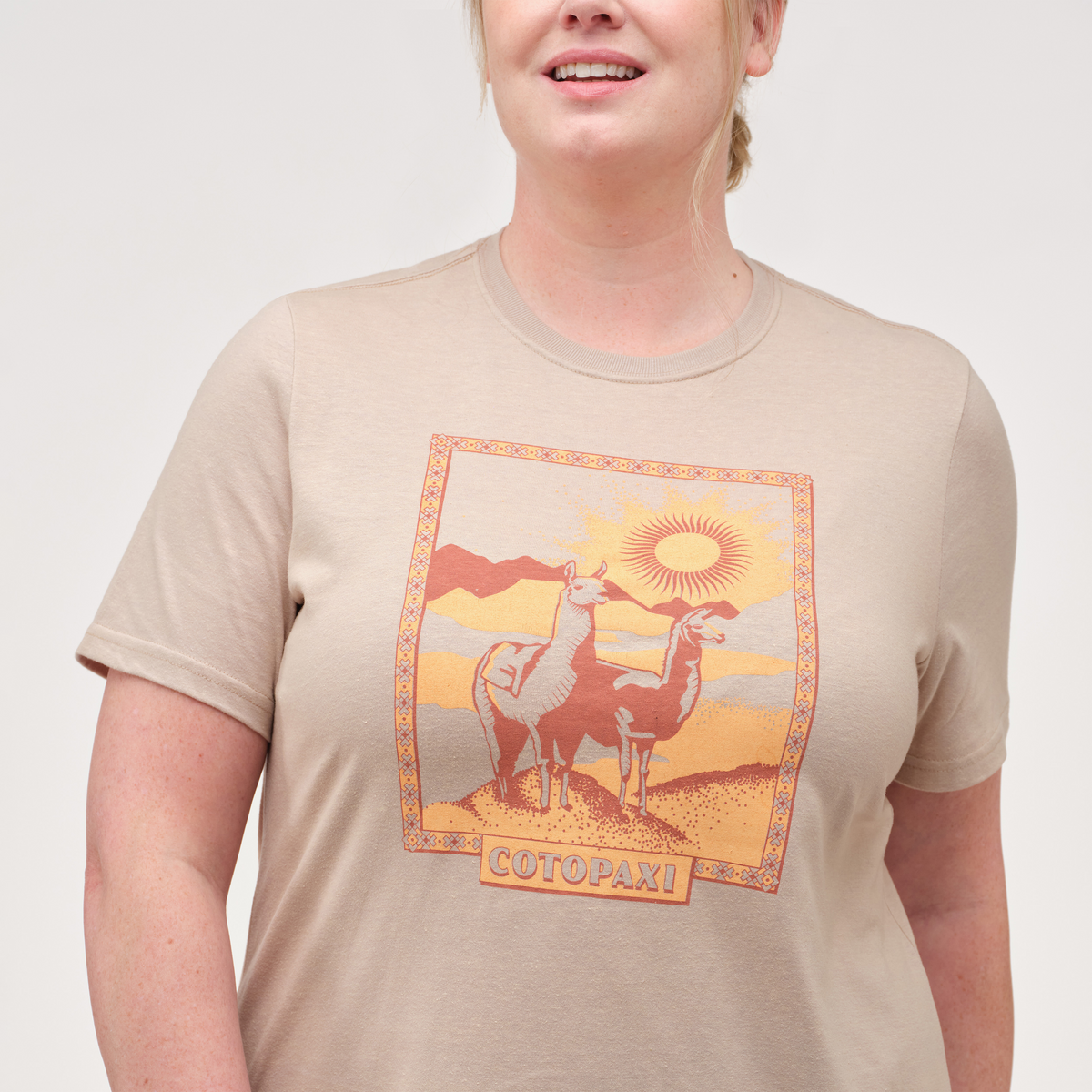 Llama Greetings T Shirt Women's - Image 12