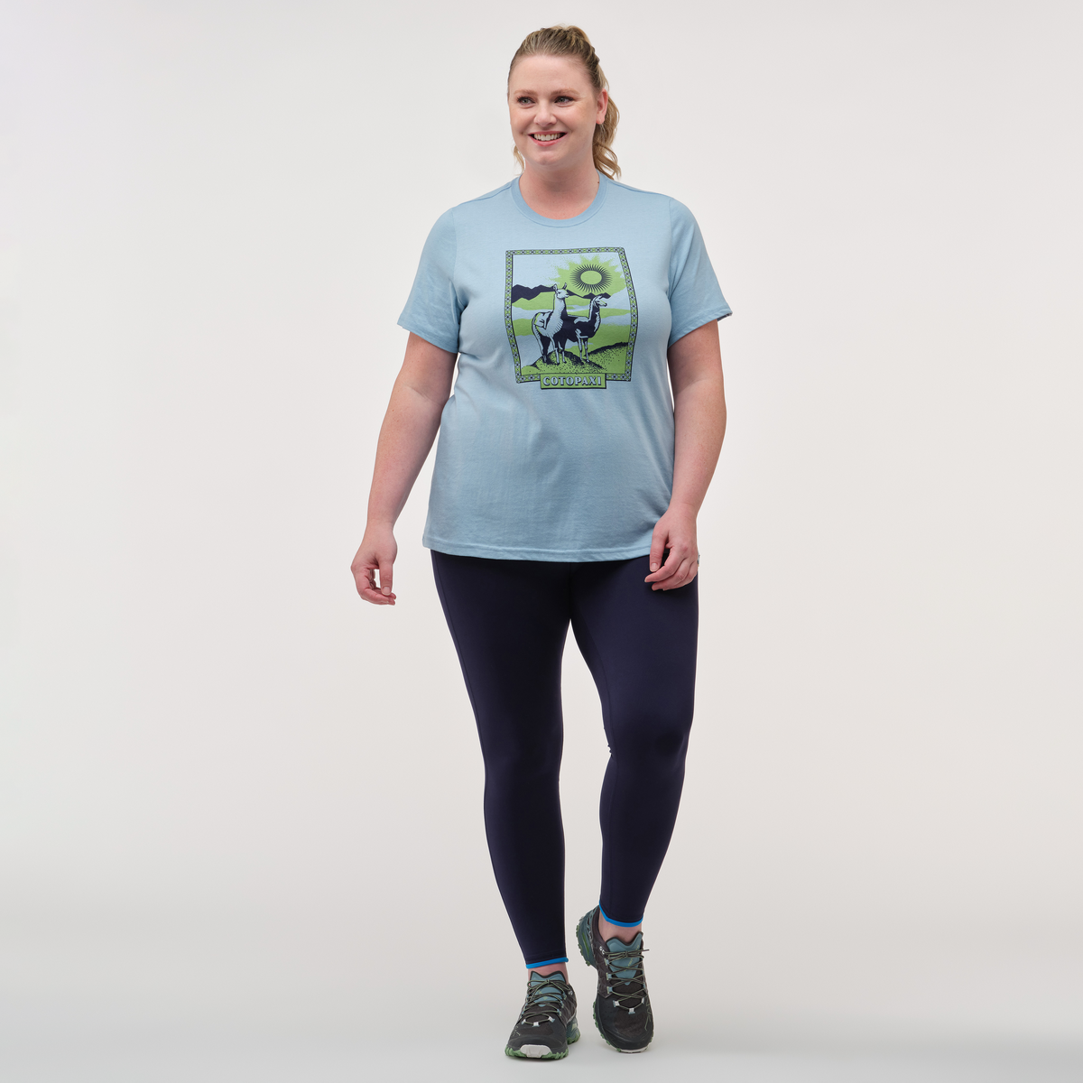 Llama Greetings T Shirt Women's - Image 25