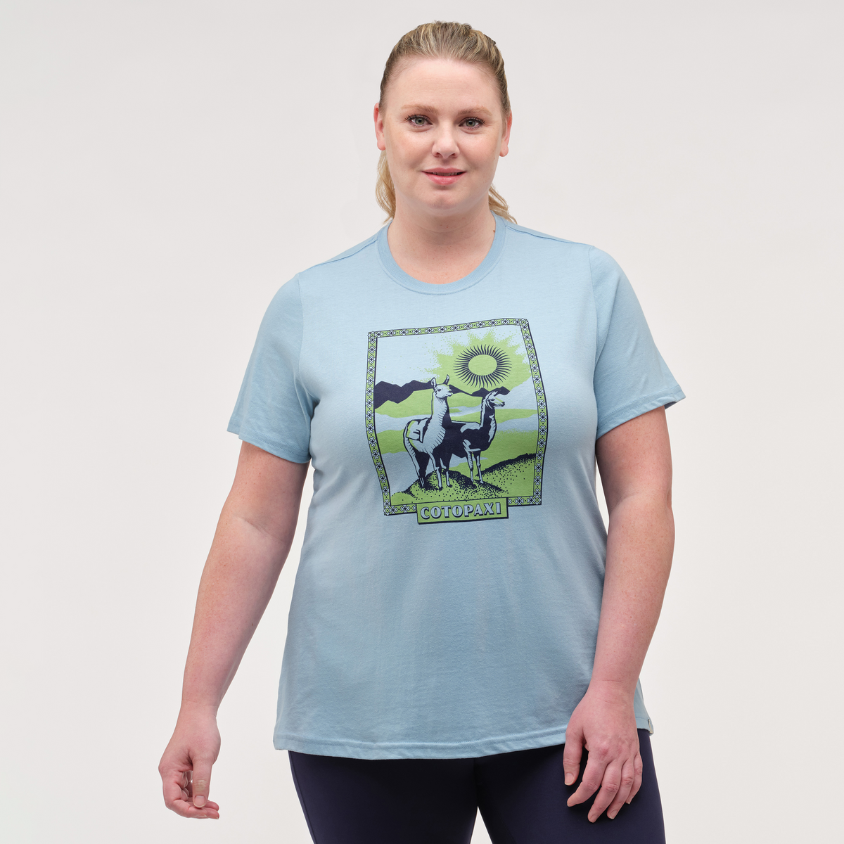 Llama Greetings T Shirt Women's - Image 23
