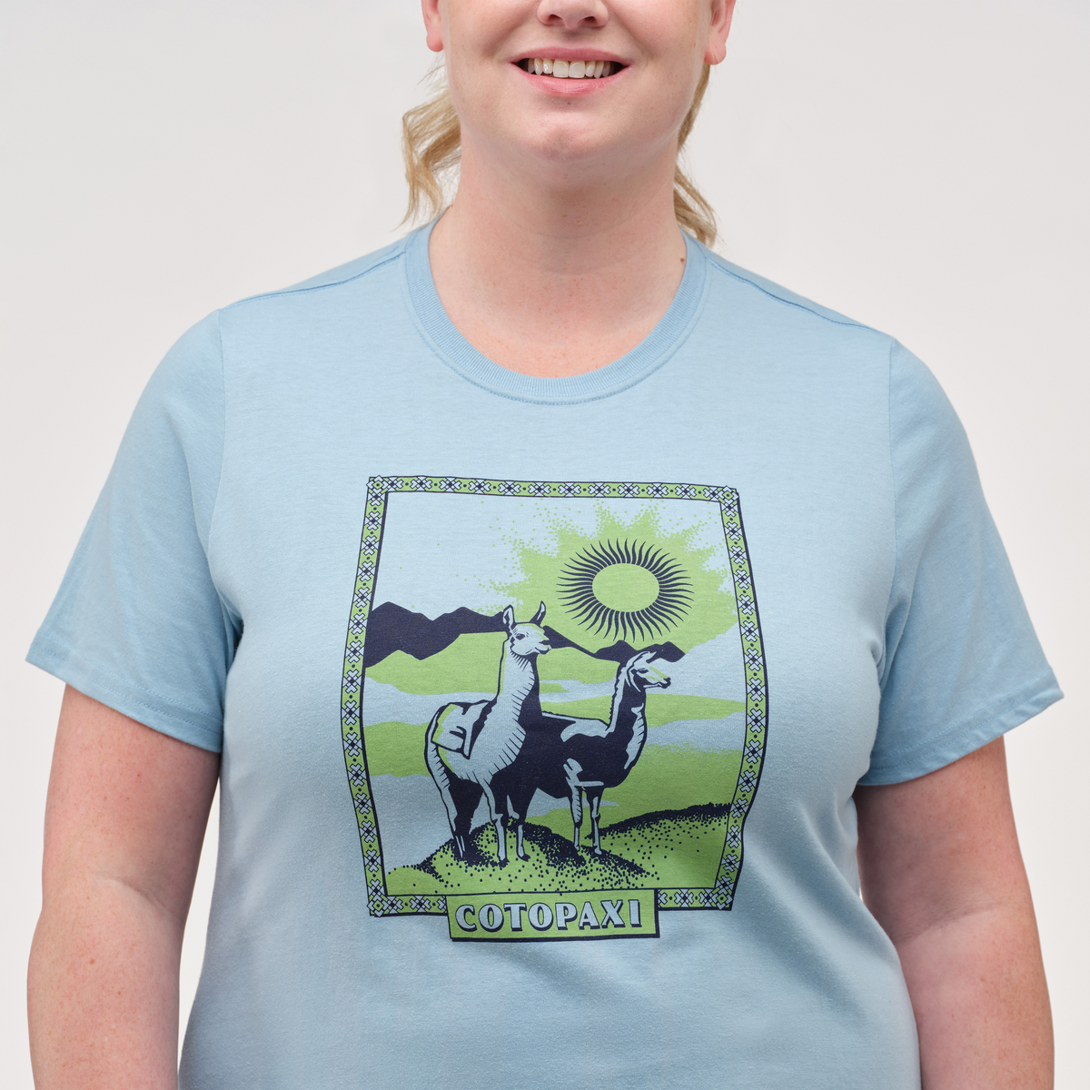 Llama Greetings T Shirt Women's - Image 28