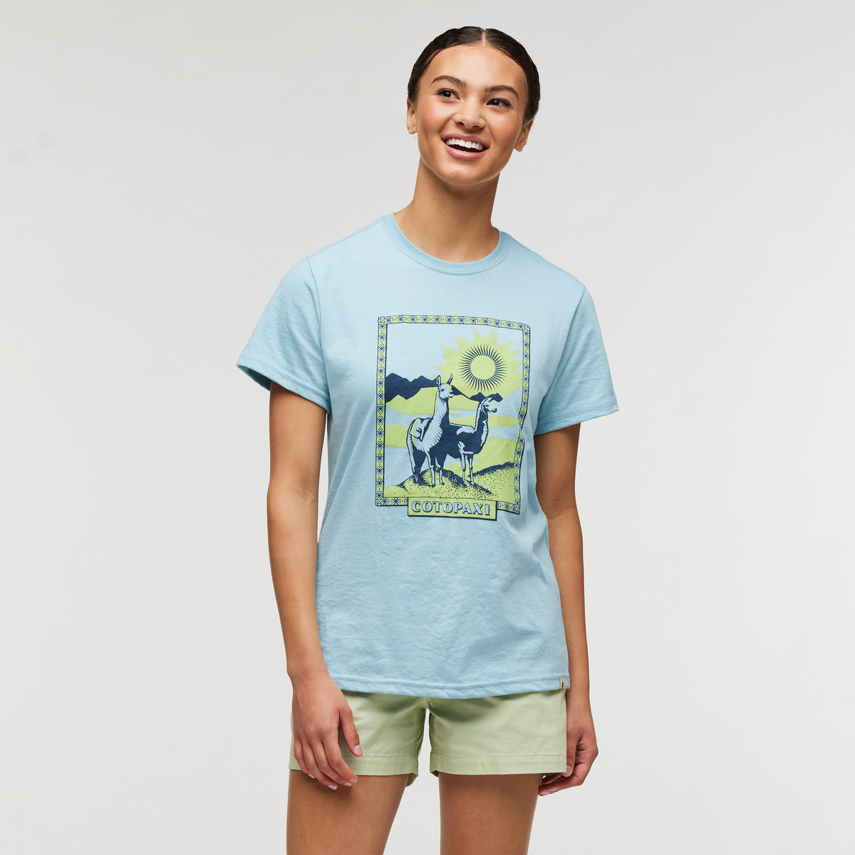 Llama Greetings T Shirt Women's - Image 15