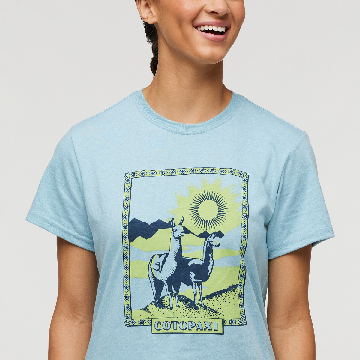 Llama Greetings T Shirt Women's - Image 19