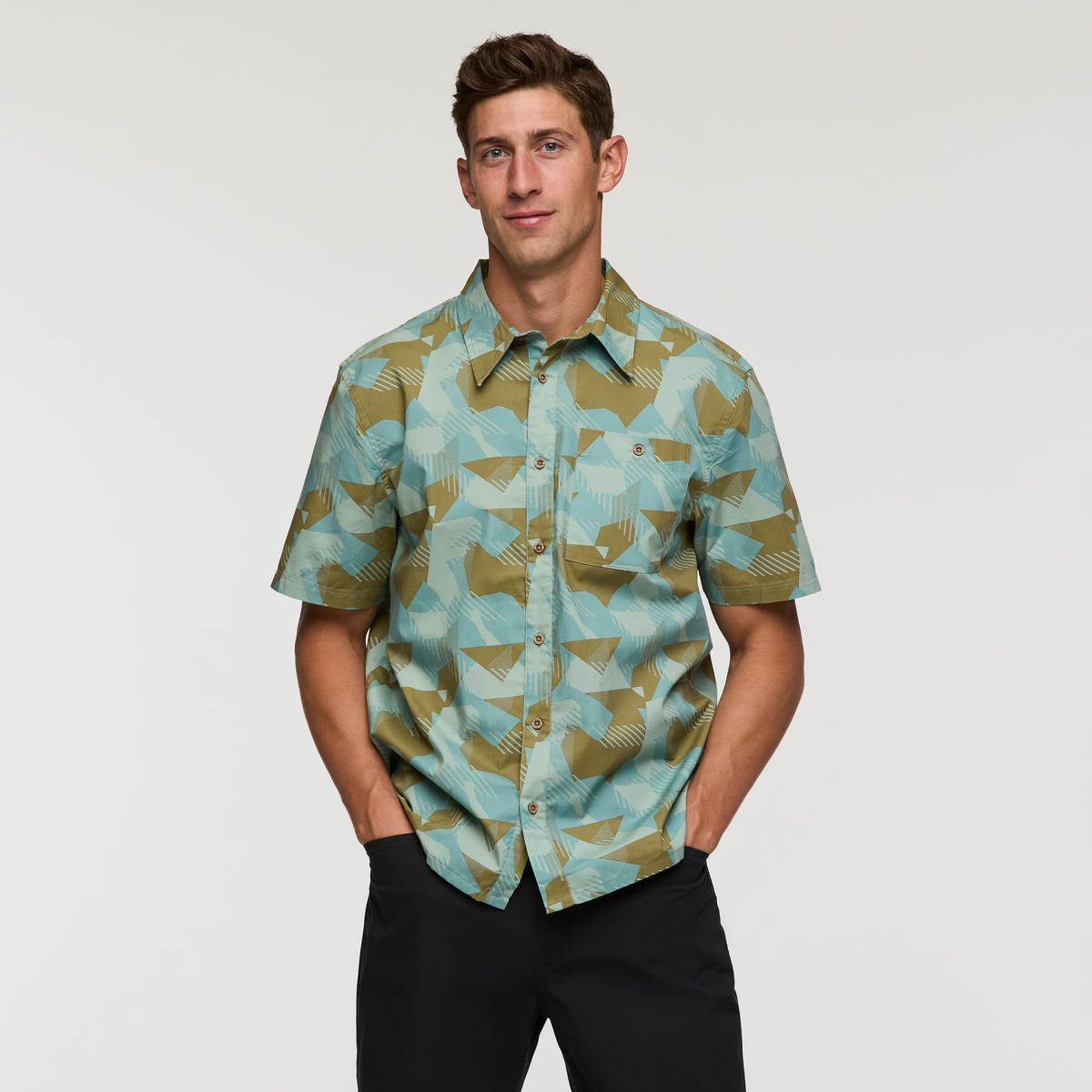 Estival Button Up Shirt Print Men's - Image 24