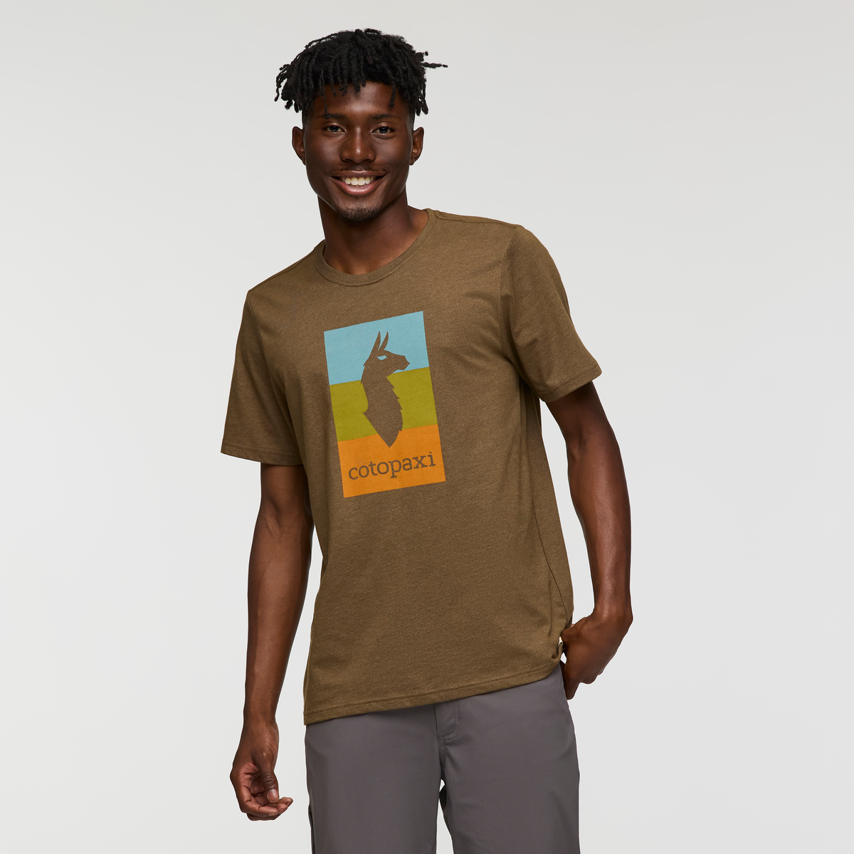 Llama Block T Shirt Men's - Image 7