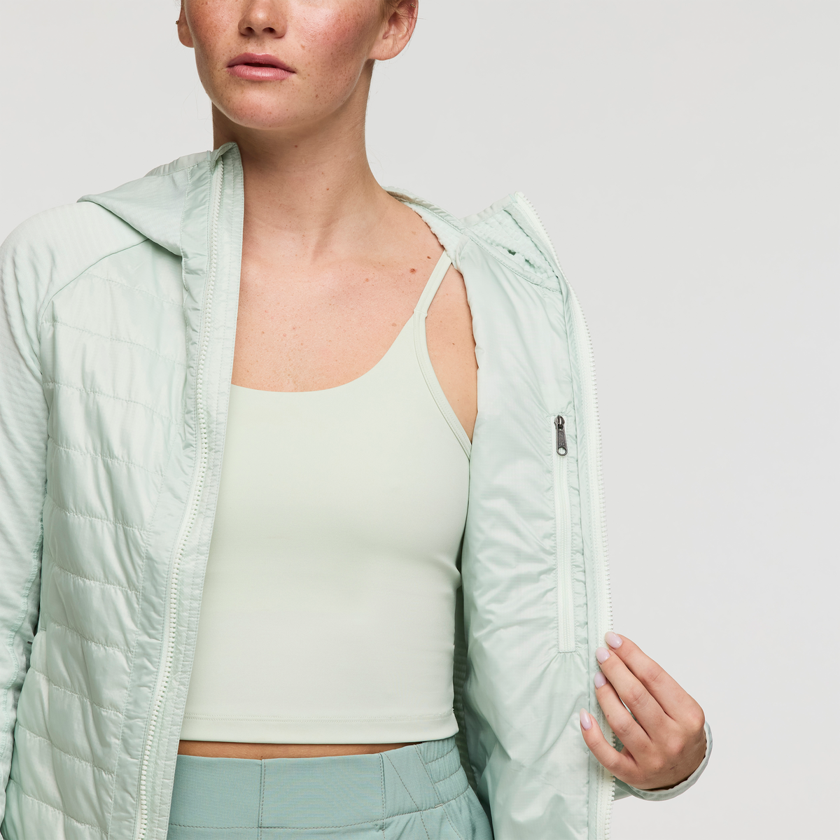 Capa Hybrid Insulated Hooded Jacket Women's - Image 8