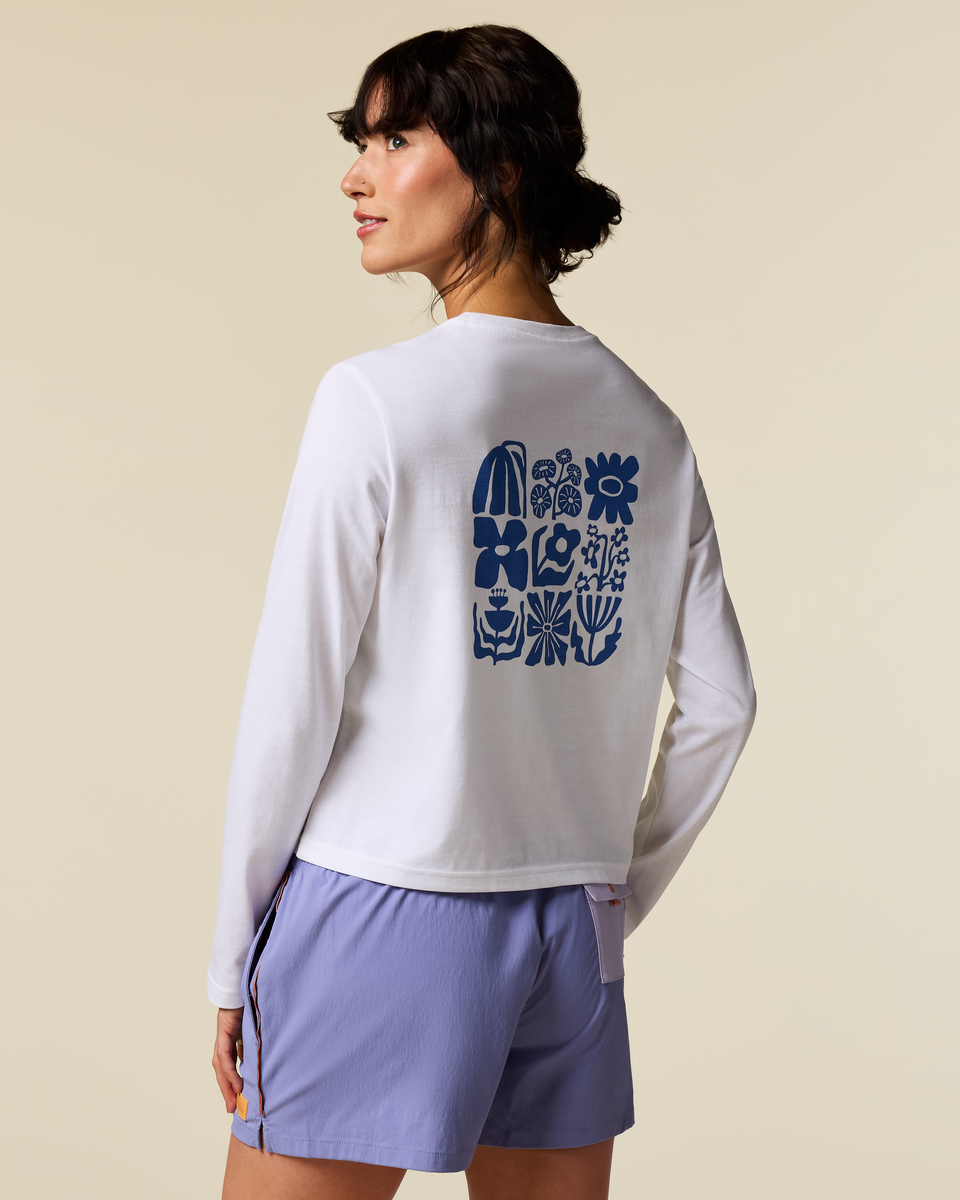 Flower Patch Long Sleeve T Shirt Women's - Image 9